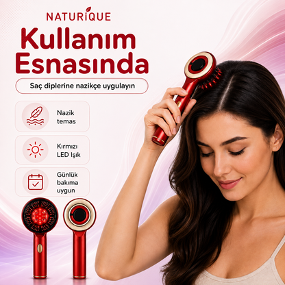 Naturique® LED Işıklı Saç Derisi Masaj Tarağı
