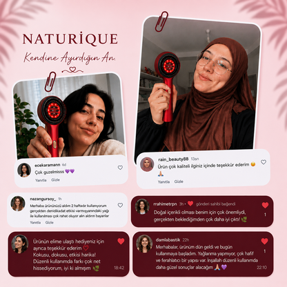 Naturique® LED Işıklı Saç Derisi Masaj Tarağı