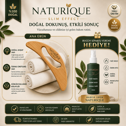 Naturique™ El Yapımı Lenf | Selülit Karşıtı Masaj Aleti